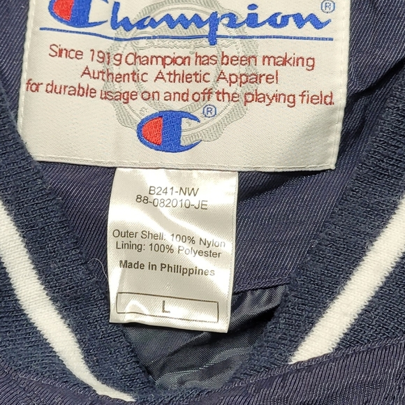 Champion pullover v-neck windbreaker men's large - Picture 5 of 9